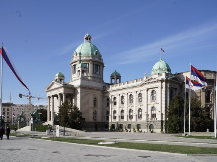 Uklonjeni šatori ispred Narodne skupštine Srbije