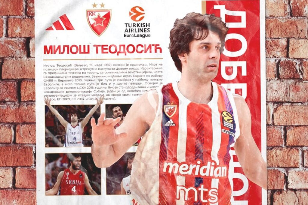 Teodosić zvanično novi košarkaš Crvene zvezde