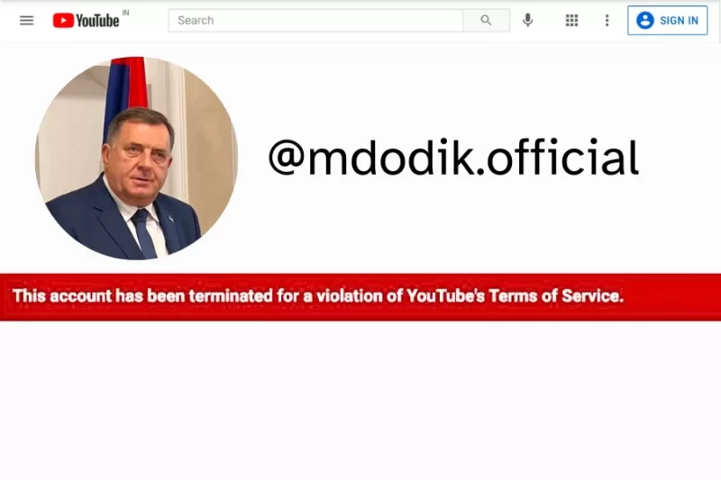 Dodiku ugašen Youtube kanal i verifikacija na mreži X