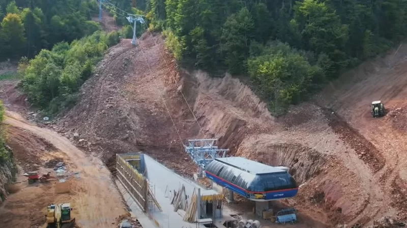 Radovi na izgradnji Ski-centra Igrišta kod Vlasenice odvijaju se punom parom (VIDEO)