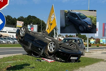 Snimak stravičnog udesa u Prnjavoru: Pješak za dlaku izbjegao smrt (VIDEO)